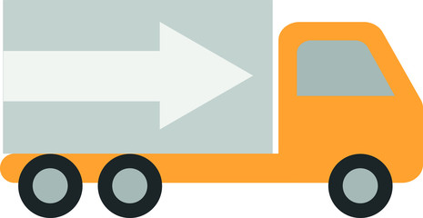 Fototapeta premium transport icons car vector flat delivery