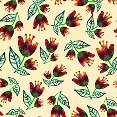 seamless pattern with butterflies
