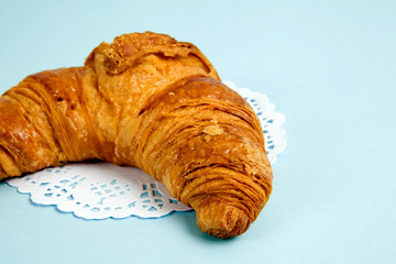 French doily croissant - obrazy, fototapety, plakaty