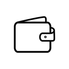 wallet icon in trendy flat design