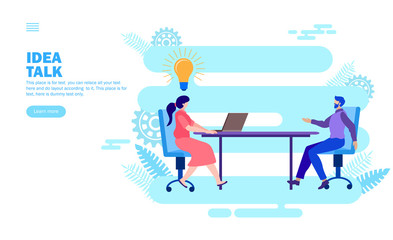 idea discussion, brainstorming in team