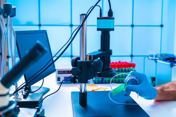 Design development Lab On Chip device in microfluidic lab