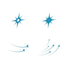 Fototapeta na wymiar Star Logo Template vector icon illustration design