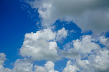 blue sky with white clouds