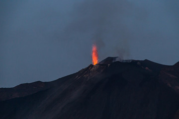Il vulcano di Stromboli