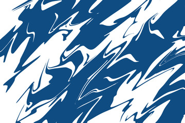 Abstract fluid art with blue and white background. Digital art drop, horizontal