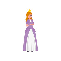 beautiful princess fairytale avatar character vector illustration design