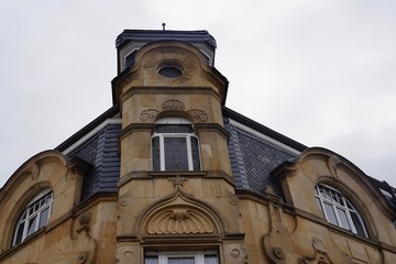 Fototapeta na wymiar Jugendstilgebäude in Edenkoben