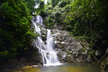 Naklejka na ściany i meble Si Pho Waterfall in deep forest