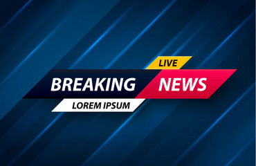 Breaking news background. Vector illustration
