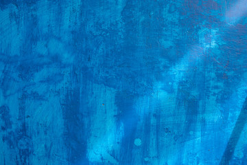 Beautiful blue painted grunge wall texture, different blue tones