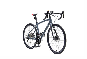 Isolated Mountain Road Bike / Gravel In Perspective View