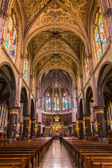 Obraz premium interior of catholic church