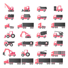 Icon Set, heavy duty machines	