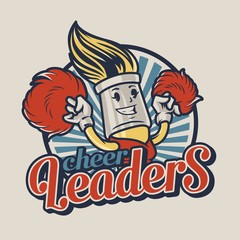 Vintage college colorful emblem