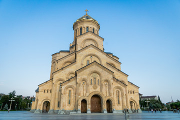 Holy Trinity Cathedral of Tbilisi commonly known as Sameba, the biggest cathedral of Georgian Orthodox Church located in Tbilisi, the capital of Georgia