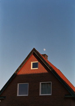 Top of house in afternoon light