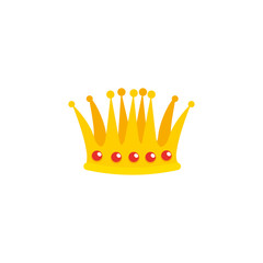 crown gold royal isolated icon vector illustration design