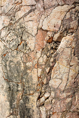 Pink marble with cracks, stone texture background, Full screen.