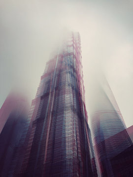 Low angle view of skyscrapers