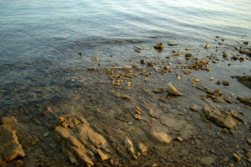 stone shallow coast, the northern Mediterranean