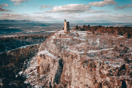 View of tower on cliff