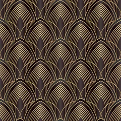 Vektorlinien. Art-Deco-Muster. © Katia25
