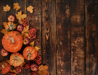 Thanksgiving background. Autumn harvest