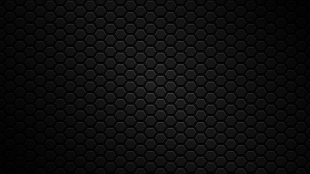 Abstract Black Texture Background Hexagon. Vector Illustration.