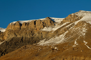 Coucher de soleil sur le mont Mounier, Valberg, Alpes Maritimes, France