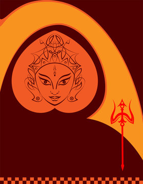 Durga Goddess Of Power, Divine Mother Of The Universe Design