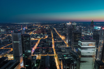 Blue hour in Frankfurt