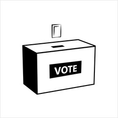 Fototapeta premium Voting Box Icon, Ballot-Box