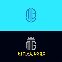 MG Logo Set modern graphic design, Inspirational logo design for all companies. -Vectors