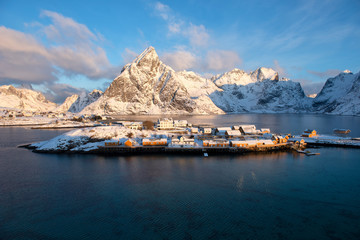 The Lofoten Islands Norway is known for excellent fishing, nature attractions such as the northern lights and the midnight sun, and small villages with beautiful scenery.