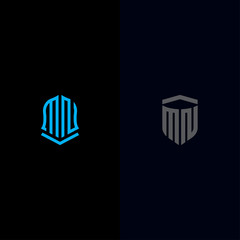 MN Logo Set modern graphic design, Inspirational logo design for all companies. -Vectors
