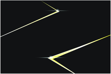 Black background with gold line shape