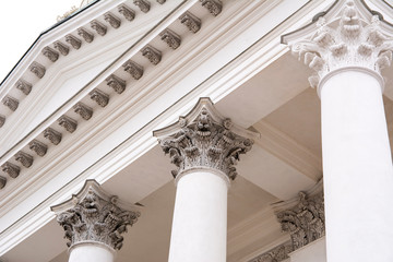 Details of Helsinki Cathedral (St Nicholas' Church), Helsinki, Finland