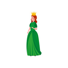 Obraz na płótnie Canvas beautiful princess fairytale avatar character vector illustration design