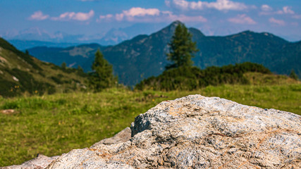 Beautiful alpine view at Zauchensee, Salzburg, Austria