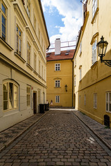 Architecture and cityscape street of Prague in Czech Republic.