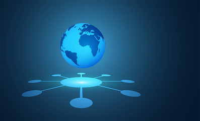 Fototapeta premium mondo, pianeta, appoggiato, globo, sfera