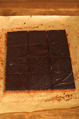 Cutted cake ready to eat