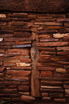 Close up of wooden wall