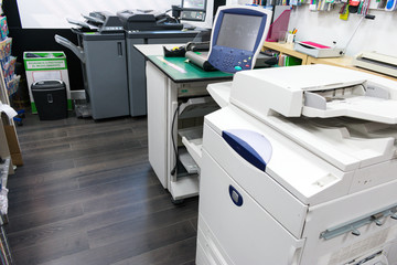 photocopier in the reprography company work place