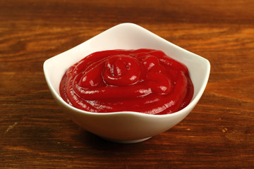Ketchup in bowl