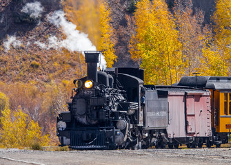 Rocky Mountain steam train