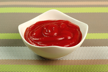 Ketchup in bowl