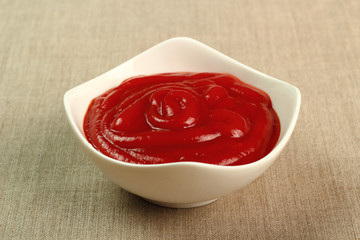 Ketchup in bowl