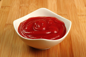 Ketchup in bowl